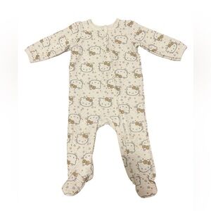 Hello Kitty by Sanrio Infant White Footies Sleeper size 6m